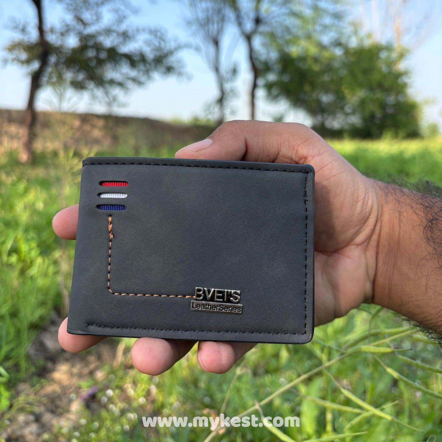 mykest BVEI’S Series: Ultra-Slim Genuine Leather RFID Blocking Wallet