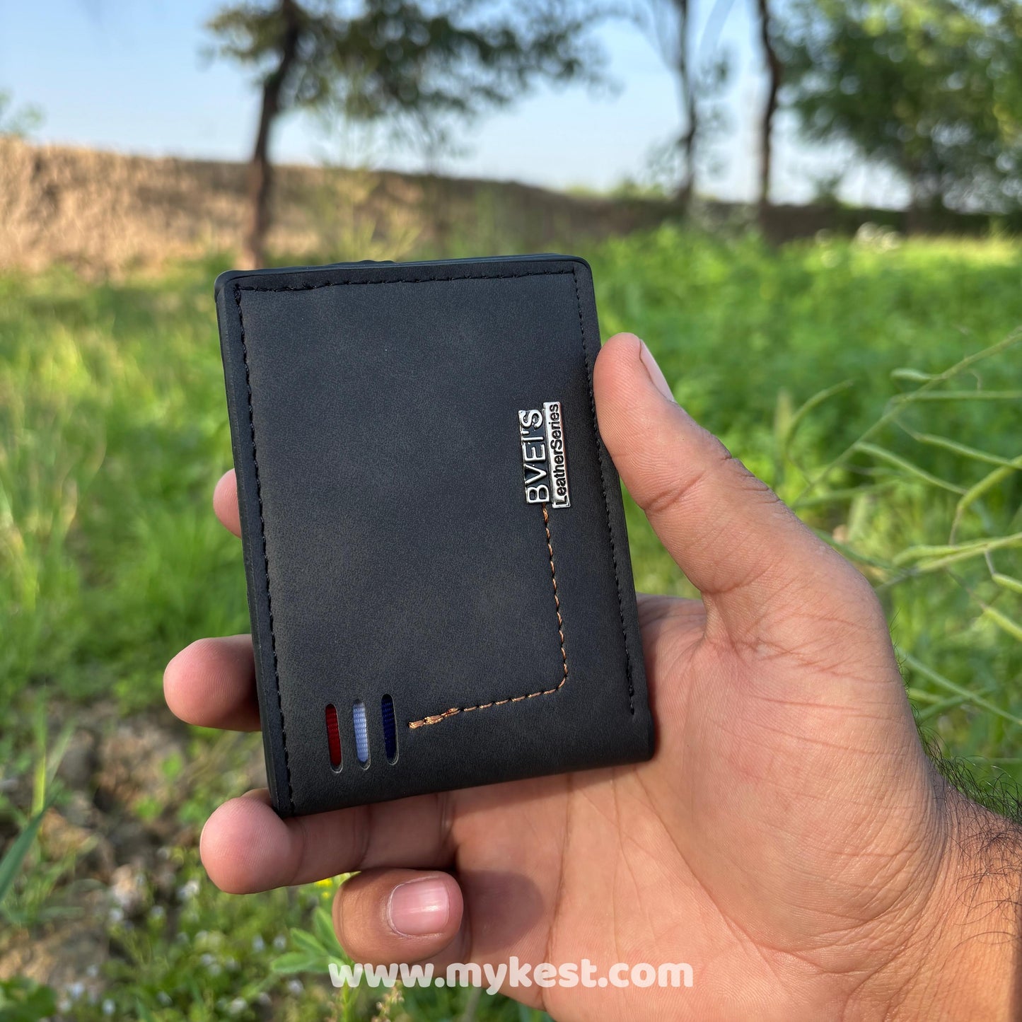 mykest BVEI’S Series: Ultra-Slim Genuine Leather RFID Blocking Wallet