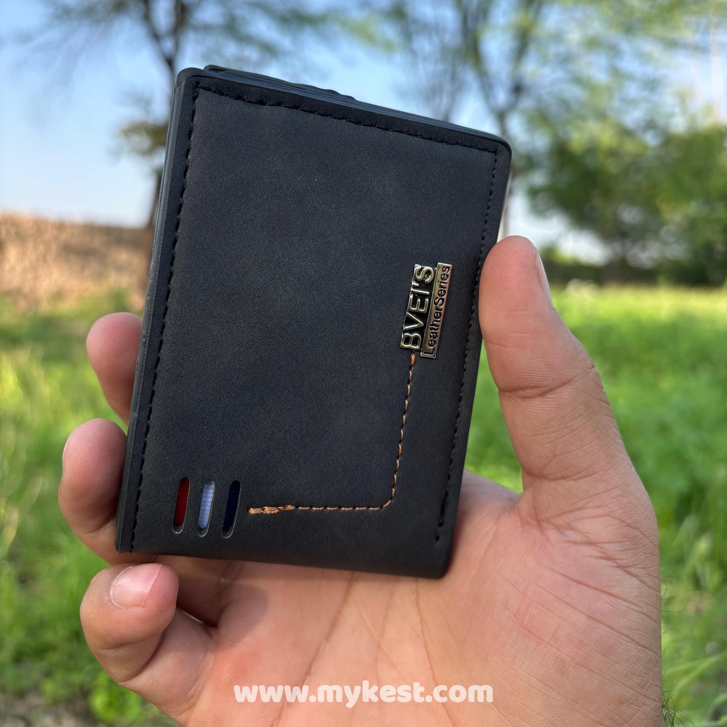 mykest BVEI’S Series: Ultra-Slim Genuine Leather RFID Blocking Wallet