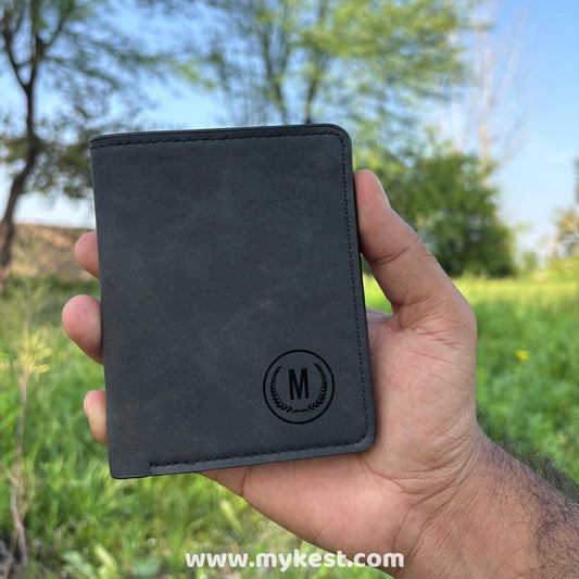 M Series Premium Handcrafted Leather Mini Wallet | Slim Bifold Card Holder