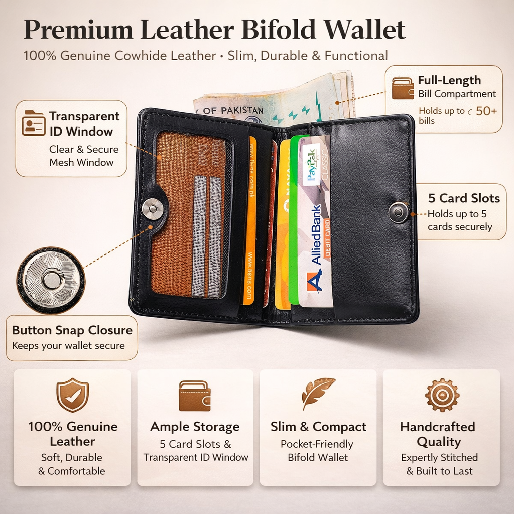 Mini Wallet | Signature Handcrafted Leather Wallet| mykest